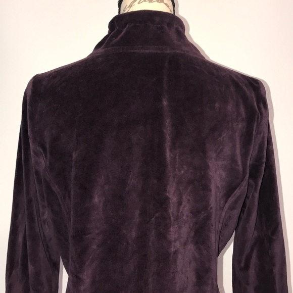 Charter Club Velvet Sweat Jacket Size Small - Picture 5 of 9